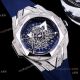 Japan Grade Hublot Sang Bleu II Rose Gold Blue Chrono Watch set Diamonds (3)_th.jpg